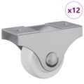 vidaXL Pojazd 12 ks Biela 42 x 11,5 x 29 mm Železo