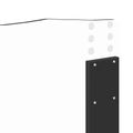 vidaXL Rám postele so zásuvkou Čierna 150 x 200 cm Inžinierske drevo