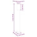 vidaXL Stĺpikové svetlá 3 ks 80 cm čierne IP44