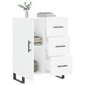 vidaXL Komoda biela 69,5x34x90 cm kompozitné drevo