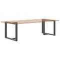 vidaXL Nohy k jedálenskému stolu v tvare T, 2 ks, antracitové, 100x35x(72-73) cm, oceľ