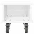 vidaXL TV stolík 37 x 35 x 35 cm Biela Kompozitné drevo