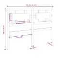 vidaXL Čelo postele sivé 155,5x4x100 cm masívna borovica