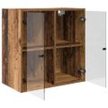vidaXL Nástenná skrinka 68 x 37 x 68,5 cm Kompozitné drevo Staré drevo