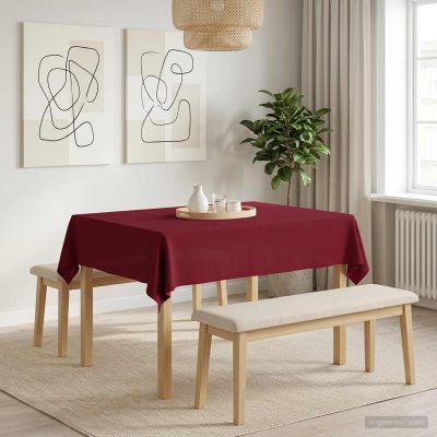 vidaXL Uterák na stôl Obdĺžnikový Víno červené 110 x 140 cm