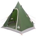 vidaXL 3 osoba Zelená 185T Polyester s PU náterom