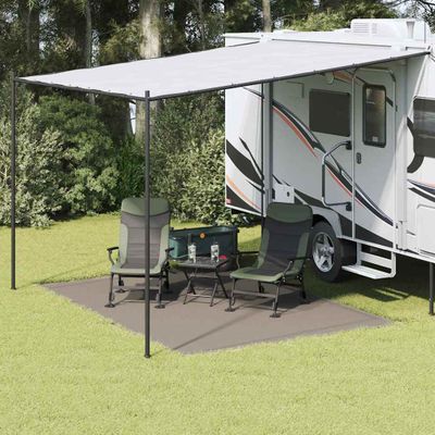 vidaXL Koberec do stanu Svetlosivá 350 x 250 cm Polyetylén