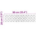 vidaXL Schodový rošt 4 ks 90 x 20 cm Strieborná Hliník Obdĺžnikový