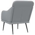 VidaXL Kreslo bledosivé 63x76x80 cm látka