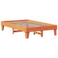 vidaXL Posteľ bez matraca voskovo hnedý 135x190 cm masívna borovica