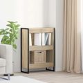 vidaXL Knižnica 60 x 30 x 86,5 cm Kompozitné drevo Sonoma