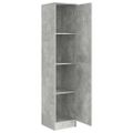 vidaXL Highboard Betónová šedá 35 x 39 x 168 cm