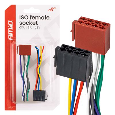 Konektor ISO samica CCA 5A 12V AMiO-04444
