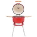 vidaXL Kamado gril s udiarňou keramika 33 cm