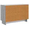 vidaXL Servírovacia skriňa so zásuvkou Sivá sonoma 89 x 34,5 x 60 cm
