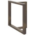 vidaXL Nohy k jedálenskému stolu v tvare T, 2 ks, čierne, 100x35x(72-73) cm, oceľ