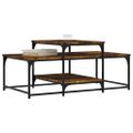 vidaXL Konferenčný stolík dymový dub 102x60x45 cm kompozitné drevo