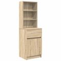 vidaXL Nočný stolík dub sonoma 39x35x125 cm spracované drevo