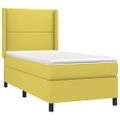 vidaXL Boxspring posteľ s matracom zelená 100x200 cm látka