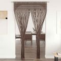 vidaXL Záclona macrame sivo-hnedá 140x240 cm bavlna