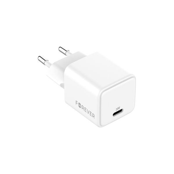 Forever TC-08-20C GaN PD nabíjačka 1x USB-C 20W biela
