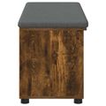 vidaXL Predsieňová lavica s vankúšom Údený Dub 100 x 38 x 46 cm