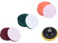 Sada čistiacich/leštiacich výsekov na vŕtačku 10ks, priemer 100mm, 3x3druhy EXTOL CRAFT