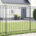 vidaXL Prvok plotu ASSEN 170 x 170 cm Oceľ Sivá