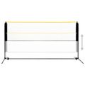 vidaXL Nastaviteľná bedmintonová sieť 300x103x94-158 cm kov