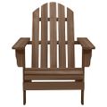 vidaXL Záhradná stolička Adirondack s otomanom a stolíkom jedľový masív hnedá