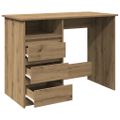 vidaXL Stôl dub artisan 102x50x75 cm kompozitné drevo