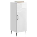 vidaXL Servírovacia skriňa Biela s vysokým leskom 33 x 34,5 x 89,5 cm