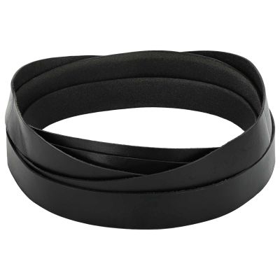 vidaXL Kožený remienok Čierna 500 x 2,5 cm Koža