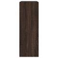 vidaXL Botník hnedý dub 80x34x96,5 cm spracované drevo