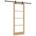 vidaXL Posuvné dvere ORKDAL 83 x 211 cm Prírodná a čierna