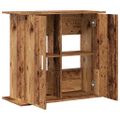 vidaXL Stojan na akvárium staré drevo 81x36x73 cm kompozitné drevo