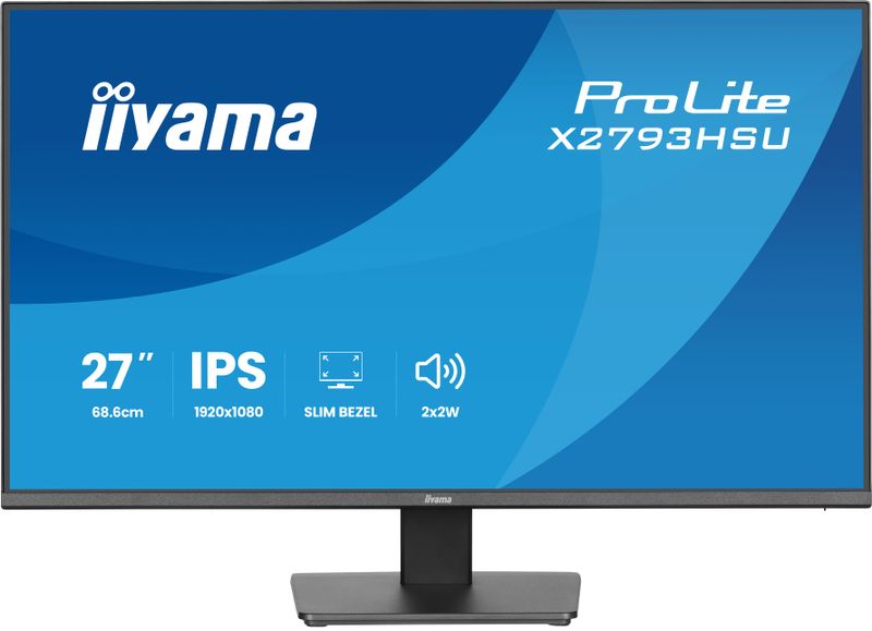 iiyama ProLite/X2793HSU-B1/27''/IPS/FHD/120Hz/1ms/Čierna/3R