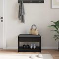 vidaXL Predsieňová lavica Čierny Dub 63 x 38 x 45 cm