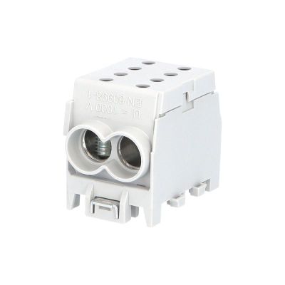 Svorkovnica rozbočovacia HLAK 70 1/2 M2, 250A, 1pól., AL/CU, IP20, šedá, na DIN /2080147