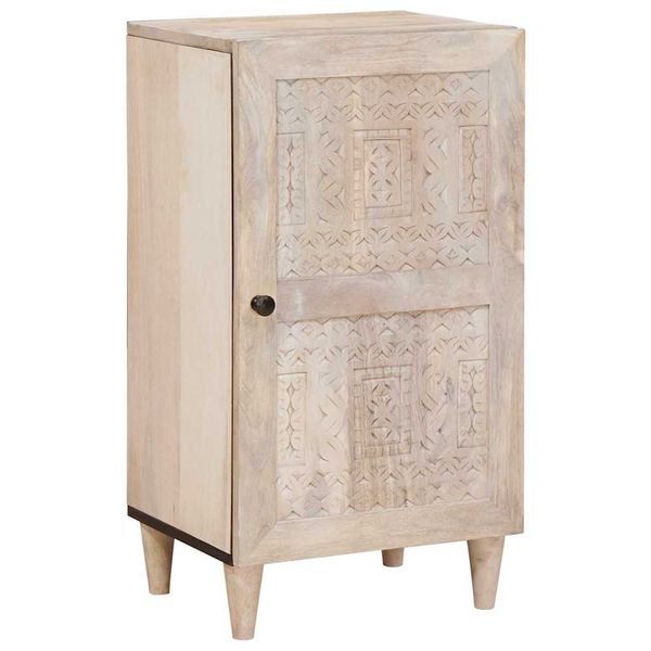 vidaXL Servírovacia skriňa Bielená biela 40 x 33 x 75 cm