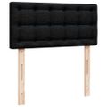 vidaXL Osmanská posteľ s matracom čierna 90x200 cm látka