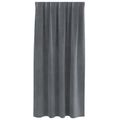 vidaXL Zatemňovacie závesy 2 ks Svetlosivá 140 x 175 cm Zamat
