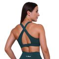 Športová podprsenka Ignite Dark Green - GymBeam, veľkosť L, veľkosť oblečenia L