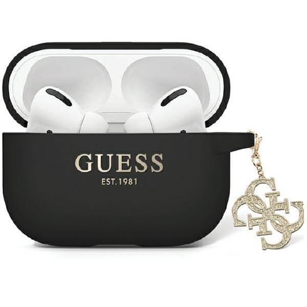 Obal na AirPods Pro 2 GUAP2LECG4K čierny Silikón 4G Strassed Charm