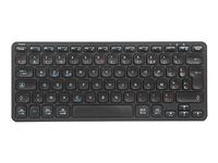 Klávesnica - multi-zariadenie - compact - antibakteriálna - bezdrôtový - Bluetooth 5.1 - francúzska - čierna
