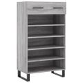 vidaXL Botník sivý dub sonoma 60x35x105 cm kompozitné drevo