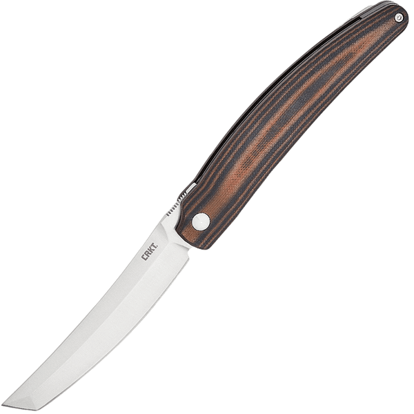 CRKT CR-5930 Ancestor Brown & Black vreckový nôž 9,1 cm, čierno-hnedá, G10