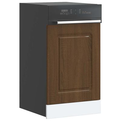 vidaXL Panel umývačky riadu Kalmar hnedý dub 45x1,5x57 cm kompozitné drevo