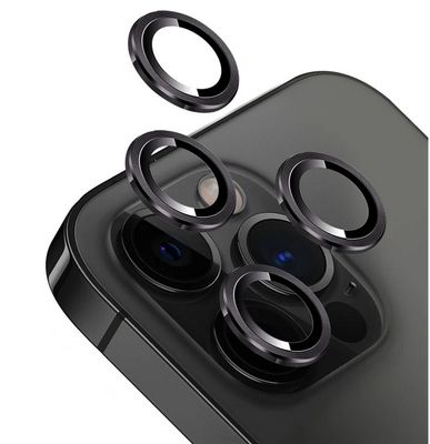 Ochranná fólia na objektív fotoaparátu pre iPhone 16 PRO/16 PRO MAX Black