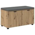 vidaXL Predsieňová lavica Remeselný Dub 80 x 38 x 46 cm